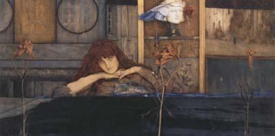 Fernand Khnopff I Lock my Door upon Myself (mk20) Sweden oil painting art
